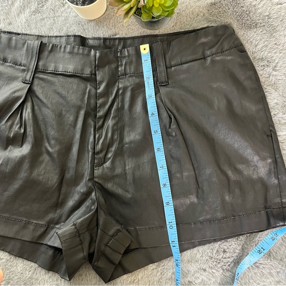 7 for all mankind Faux Leather Black Shorts - Size 28 - Picture 11 of 11